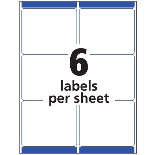 5 Packs: 300 ct. (1,500 total) Avery® 3.33